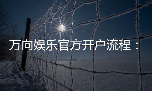 万向娱乐官方开户流程:3分钟快速注册及首存优惠详解