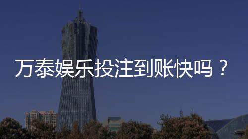 万泰娱乐投注到账快吗?实测到账速度与提款技巧分享