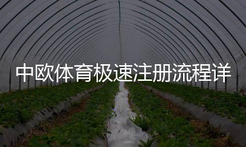 中欧体育极速注册流程详解:新手快速开户与安全验证一步到位