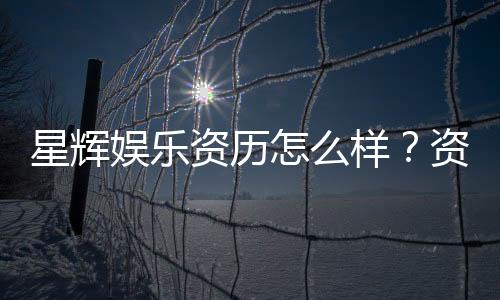 星辉娱乐资历怎么样?资深玩家揭秘其平台实力与特色