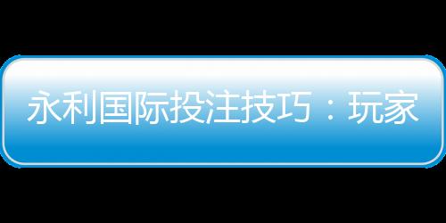 永利国际投注技巧:玩家必知的小窍门