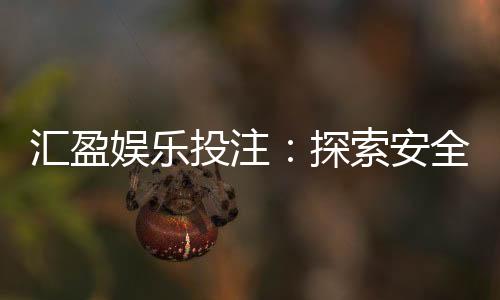 汇盈娱乐投注:探索安全可靠的在线投注新体验