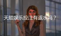 天顺娱乐投注有返水吗？揭秘高返水活动与实战技巧
