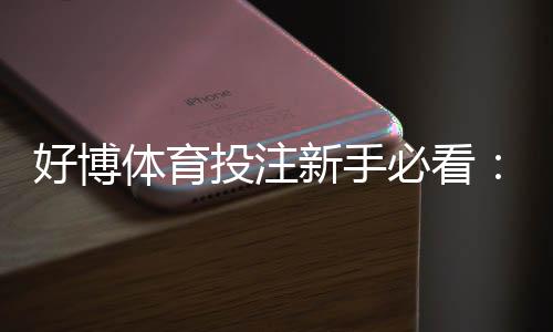 好博体育投注新手必看:注册流程、充值提现与常见玩法全解析