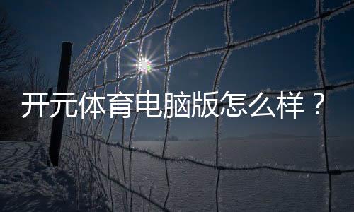 开元体育电脑版怎么样?玩家真实体验与详细评测
