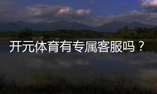 开元体育有专属客服吗?一对一服务体验解析