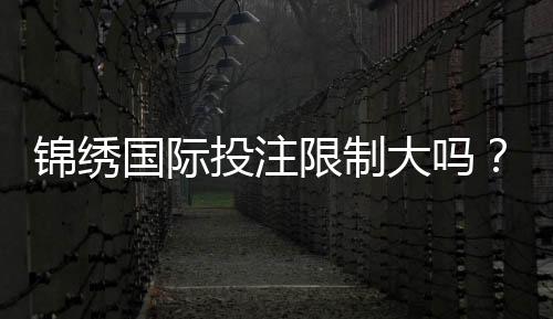 锦绣国际投注限制大吗?:了解一下吧