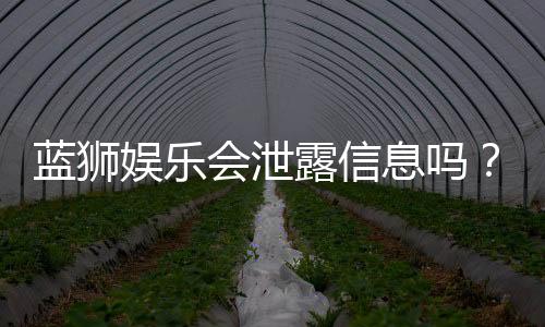 蓝狮娱乐会泄露信息吗?深度解析平台安全性及隐私保护措施