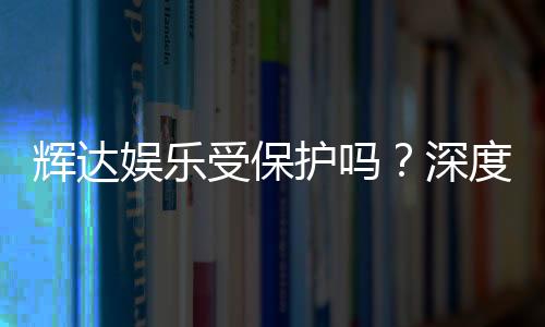 辉达娱乐受保护吗?深度解析其安全性与玩家保障措施