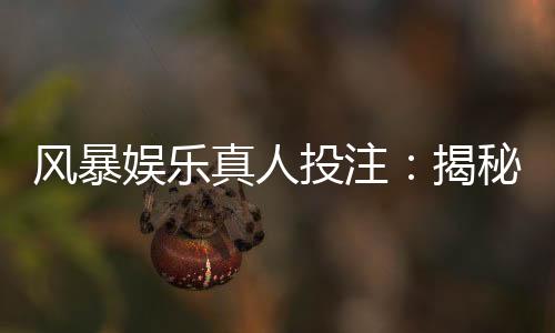 风暴娱乐真人投注:揭秘高胜率玩家的实战技巧与策略