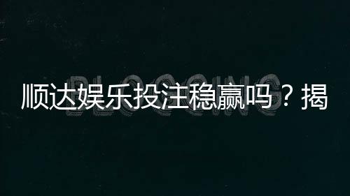 顺达娱乐投注稳赢吗?揭秘高胜率玩家的实战策略与风险控制